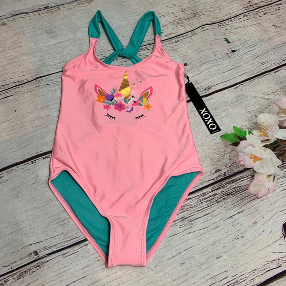 unicorn swimsuit size 8